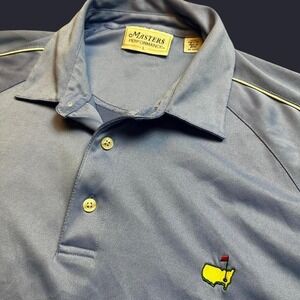 Vintage Masters golf performance‎ light blue polo shirt size large